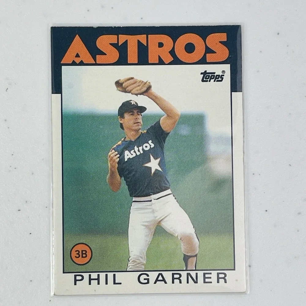 1986 Topps Baseball Card 83 Phil Garner Houston Astros Trading Card 3rd Base